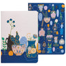 Danica Studio Still Life Notebook Set of 2, featuring botanical and vase designs on soft-bound covers.