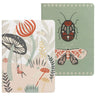 Danica Studio Far And Away Notebook set featuring whimsical mushroom and insect designs, perfect for capturing thoughts and ideas.
