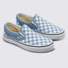 VANS Apparel & Accessories Vans Classic Slip On Blue and White Checkerboard