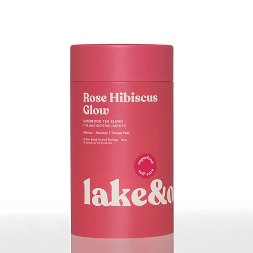 Lake and Oak Tea Rose Hibiscus glow paper canister