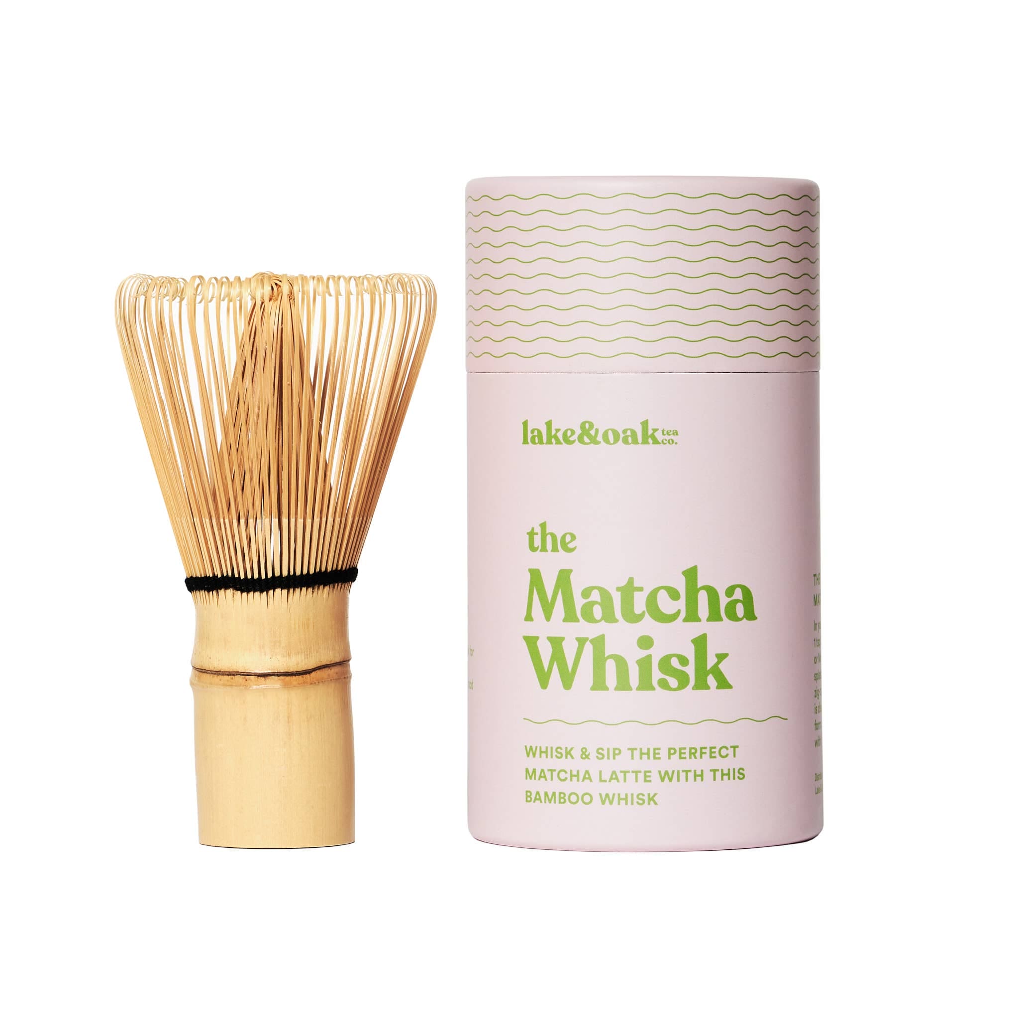 Lake and Oak bamboo matcha whisk with box