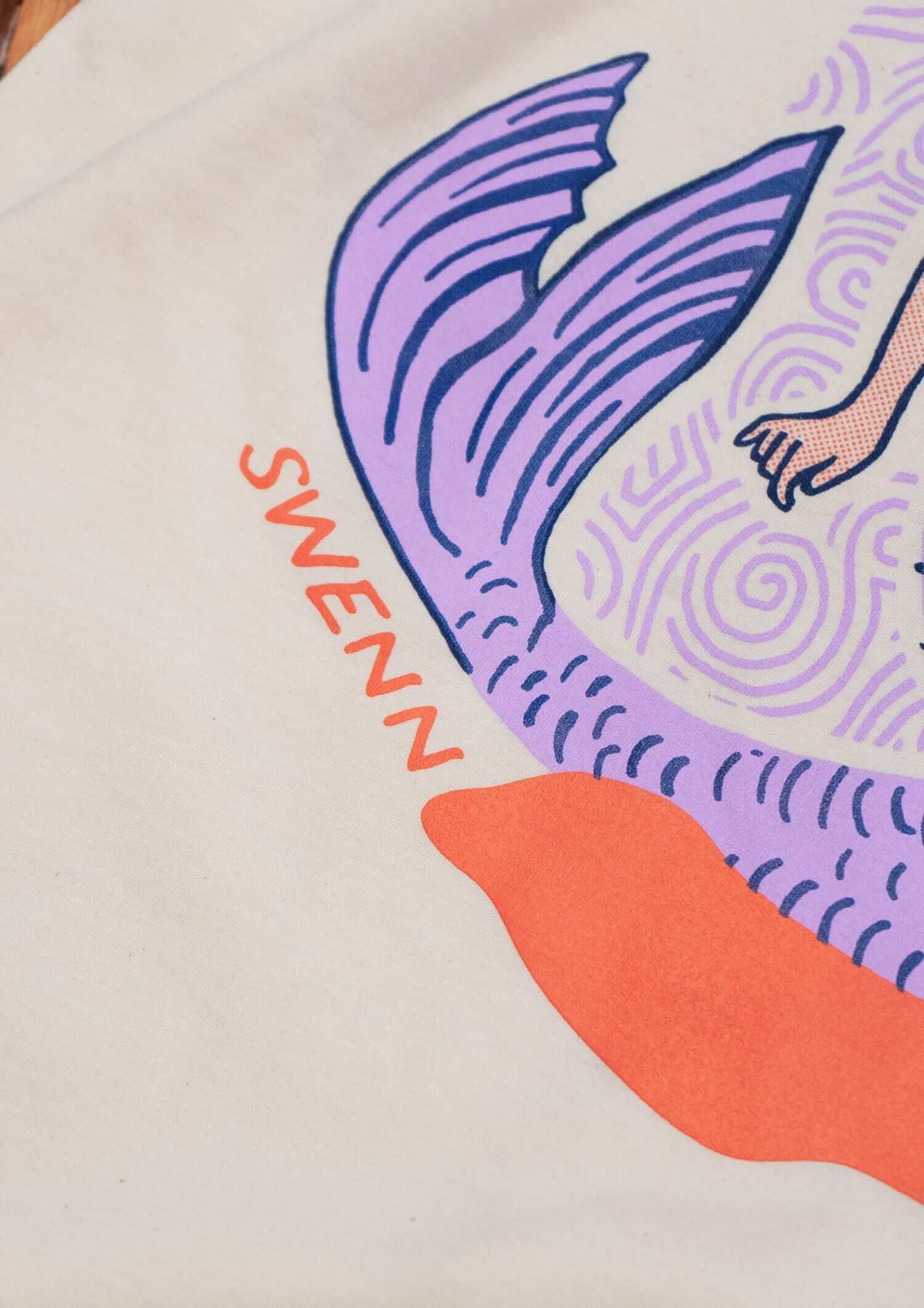SWENN T-shirt SWENN, The Fishing Mermaid Unisex T-shirts