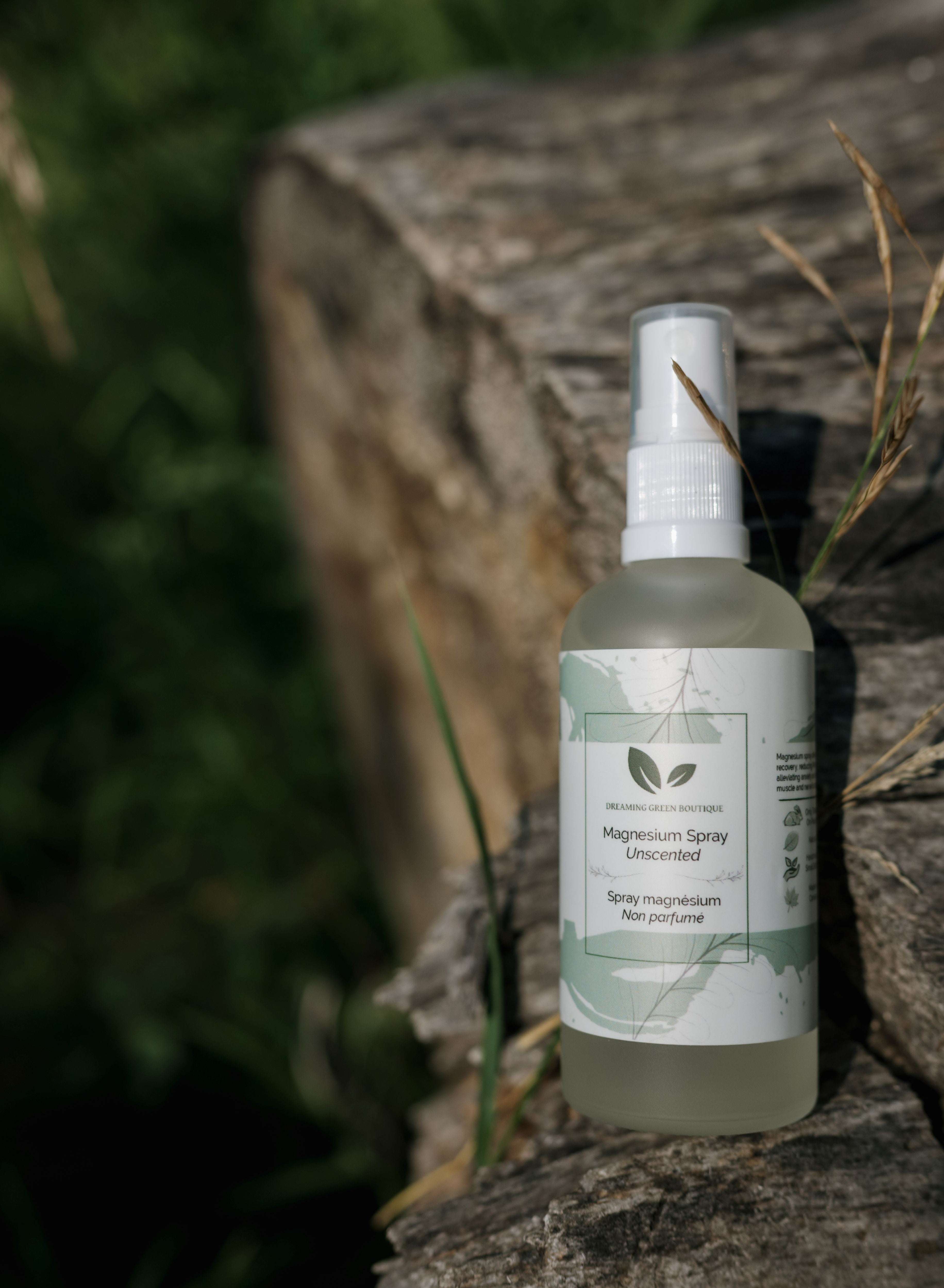 Unscented Magnesium Spray from Dreaming Green boutique 2