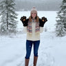 OldTribes Black Soft Plush Bear Paw Gloves – Cozy Winter Gloves