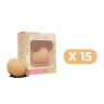 Poseidn Peach Margarita Packaging of peach margarita bath bombs with a clear window showing the product inside, on a black background.