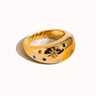 Angela 18K Gold Non-Tarnish Star Dome Ring