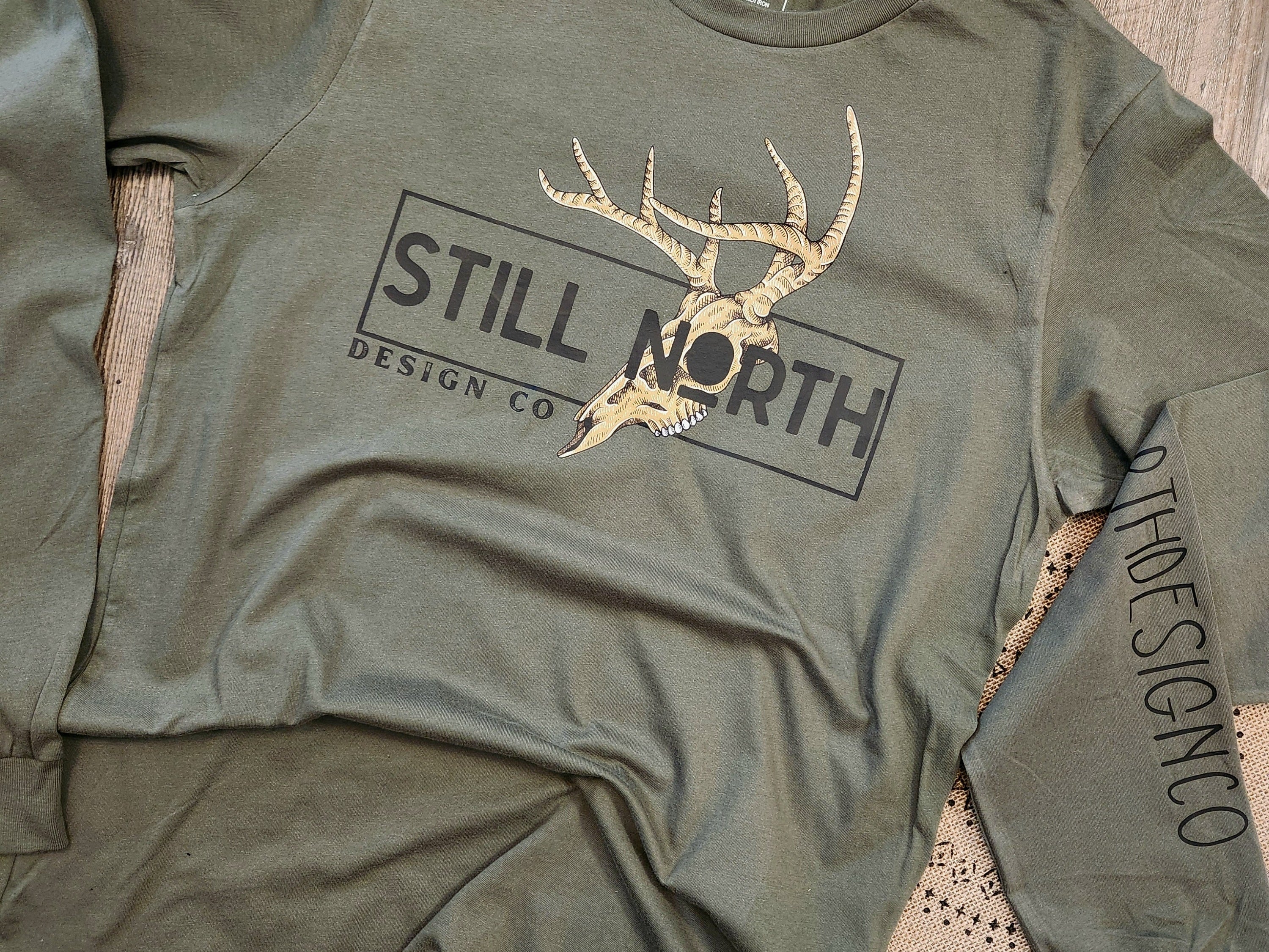 Still North Design Co tshirt with stag horns