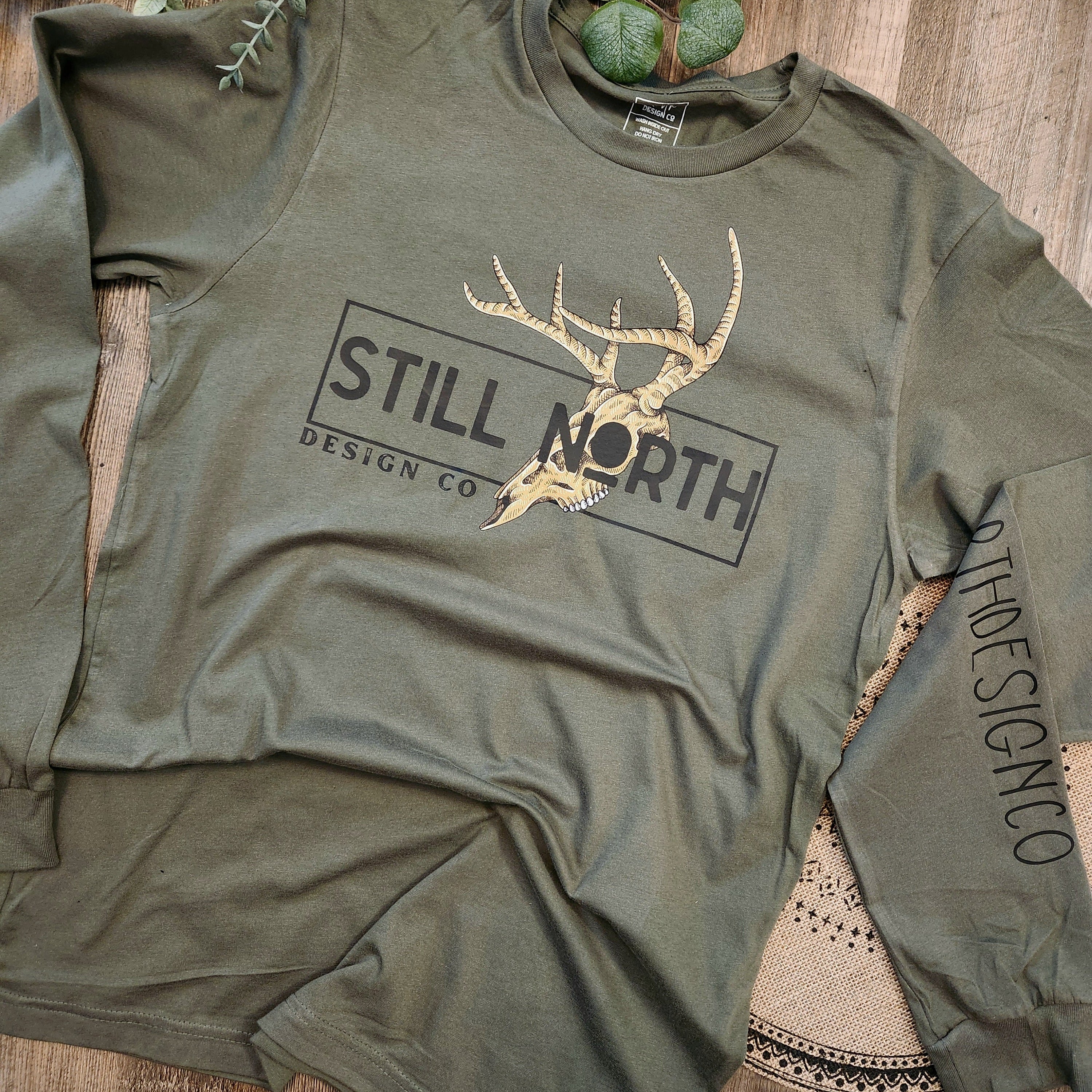 Still North Design Co tshirt with stag horns
