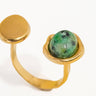 Orion Non-Tarnish Boho Adjustable Ring with Statement Stone