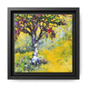 Framed Tree Canvas – To Wear a Crown of the Sun's Warm Embrace | Art by Nancy Overbury