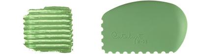 FDA-approved silicone, Catalyst™ Blades and Wedges are great for painting or food crafting green wedge with scalloped edges