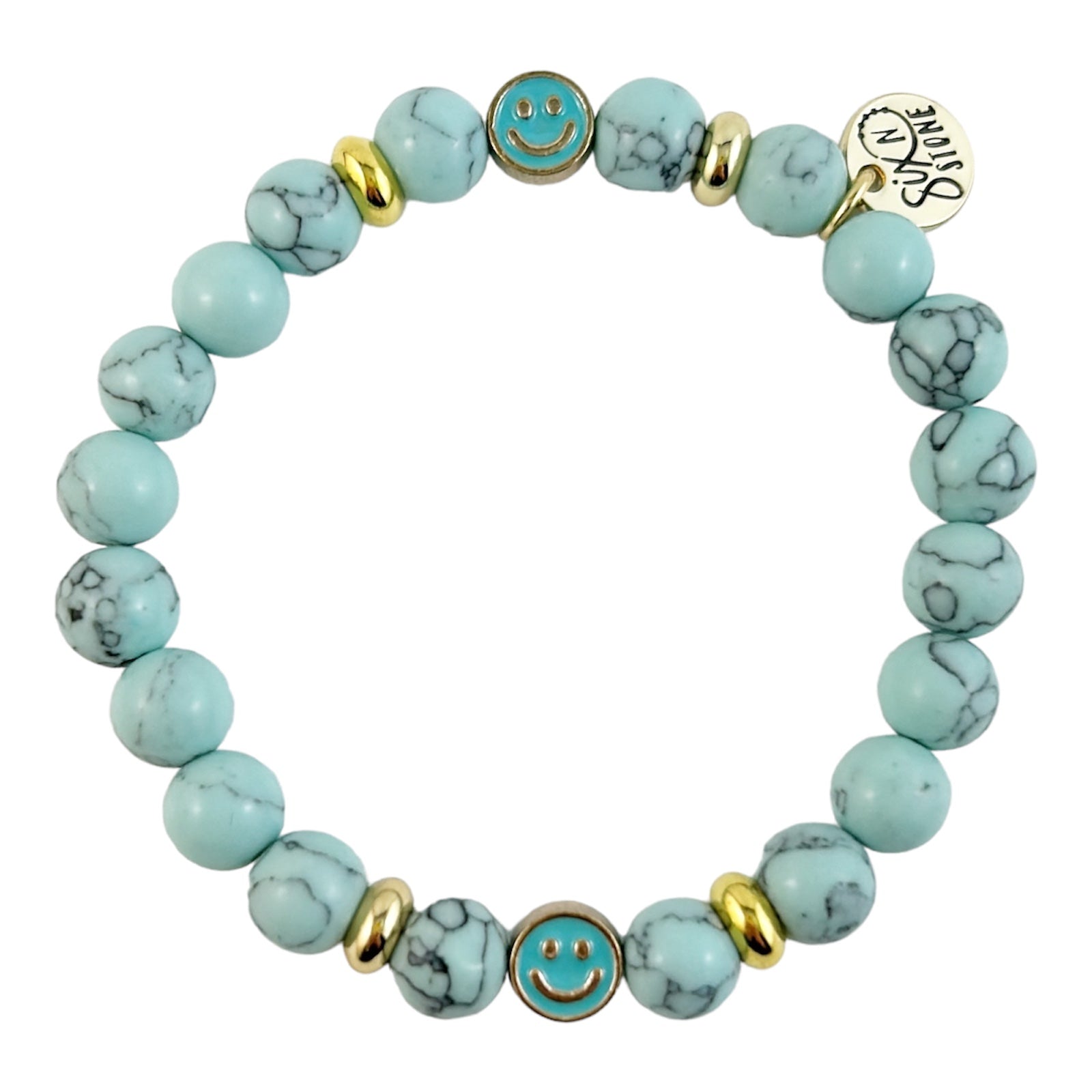 Blue Howlite Happiness Bracelet from Six N Stone