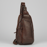 MET Off-The-Shoulder Leather Sling Chest Bag | Boutique of Leathers brown
