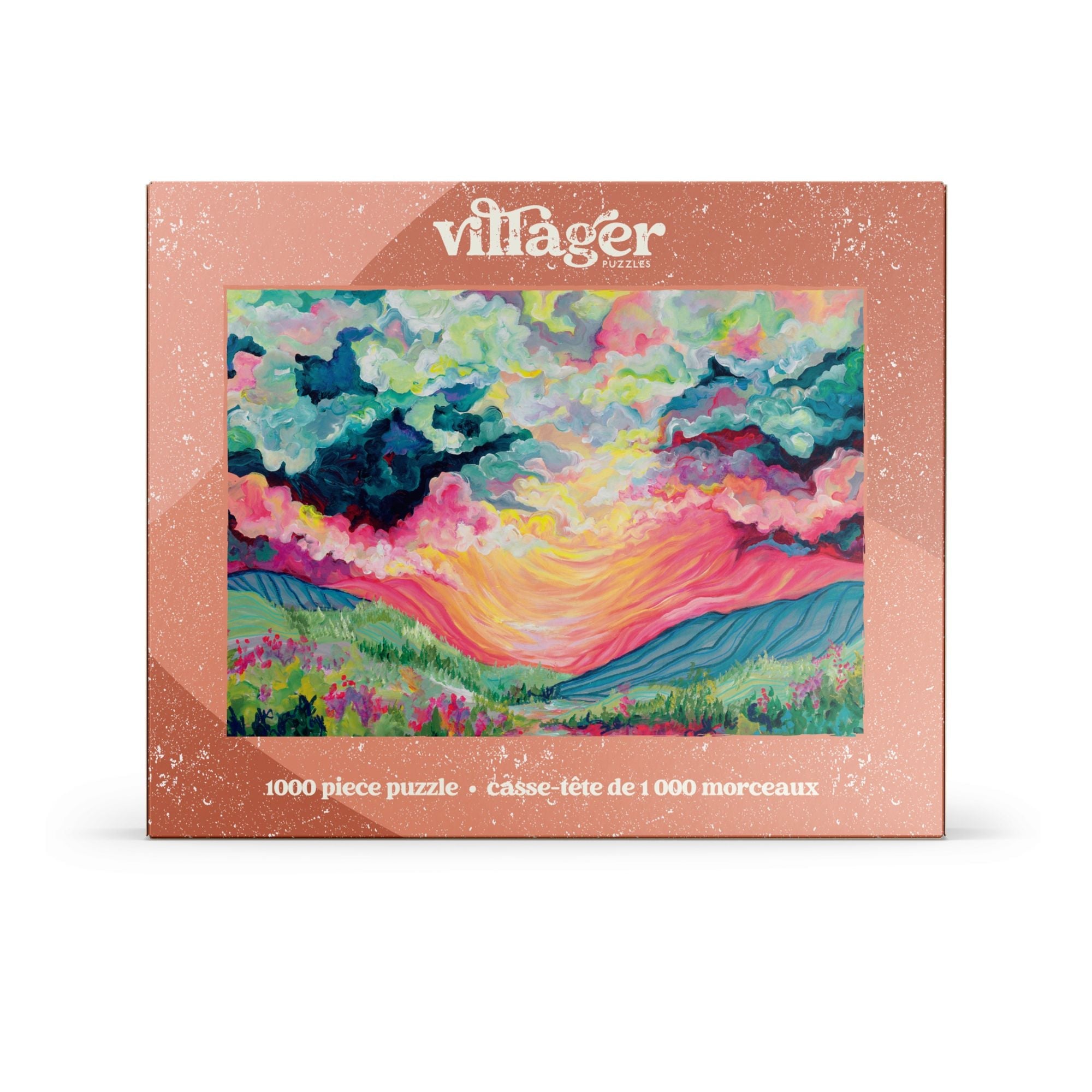 Daybreak | 1000-Piece Puzzle for Adults Villager 1000 piece puzzle box with colorful landscape design