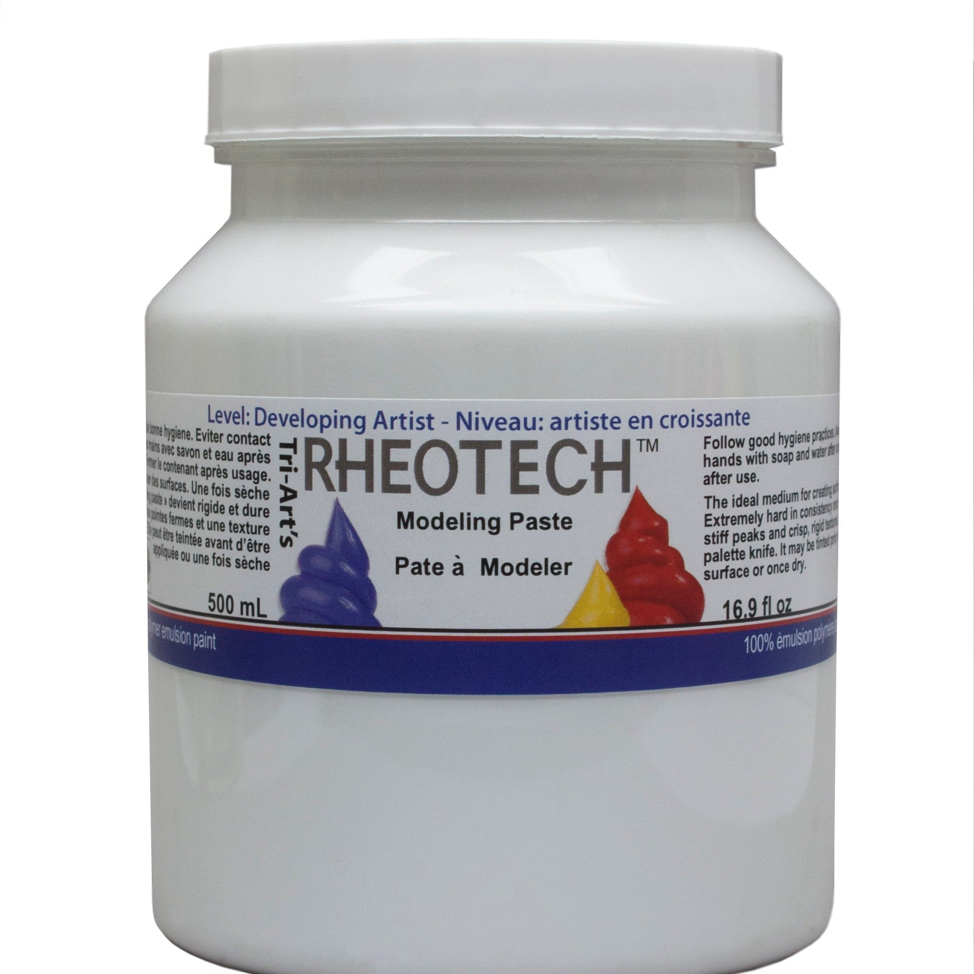 Jar of Rheotech Modeling Paste on a white background