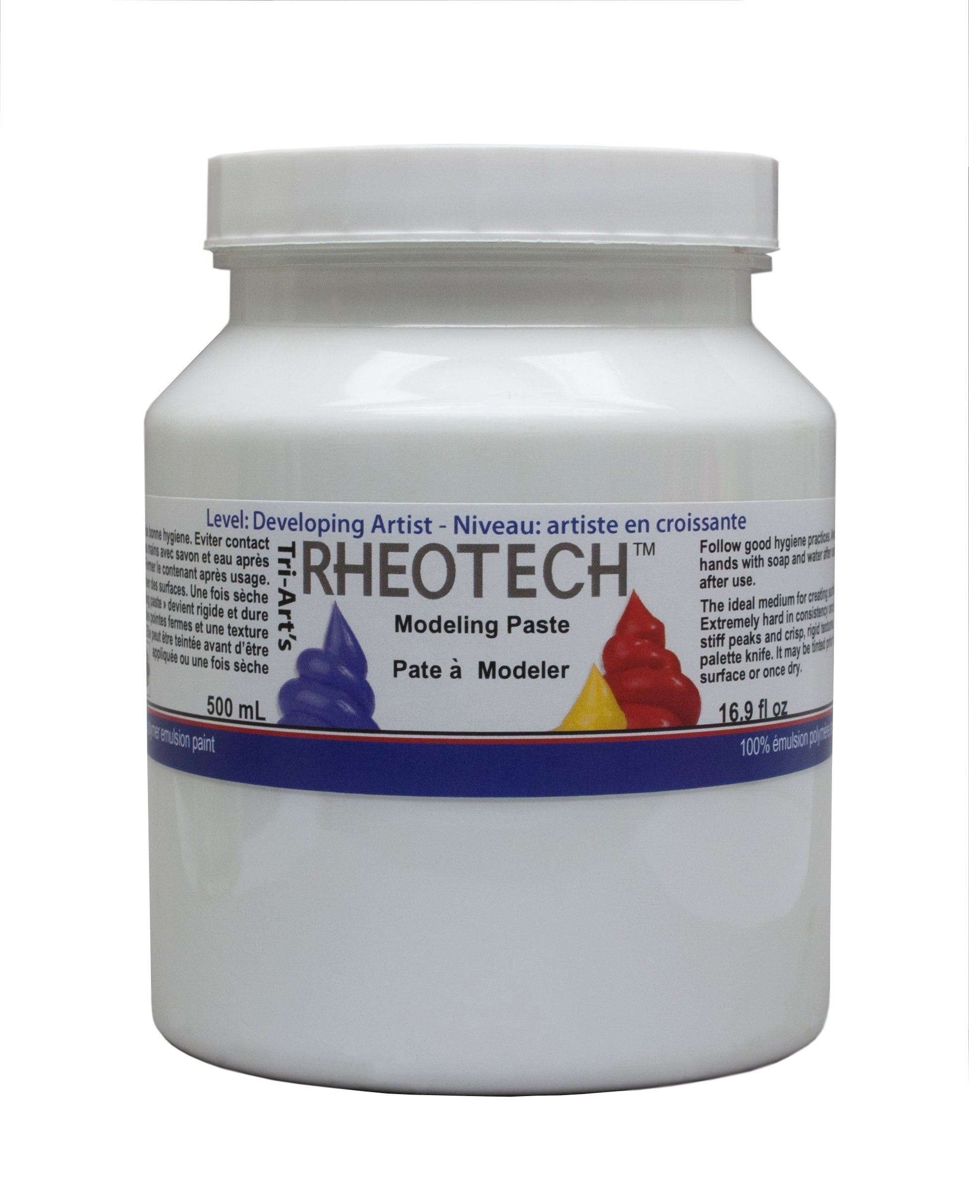 Jar of Rheotech Modeling Paste on a white background
