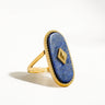 Dakota Non Tarnish Adjustable Ring with Natural Stone