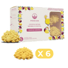 Box of Poseidn cocktail bombs with two yellow cocktail bombs in front on a black background