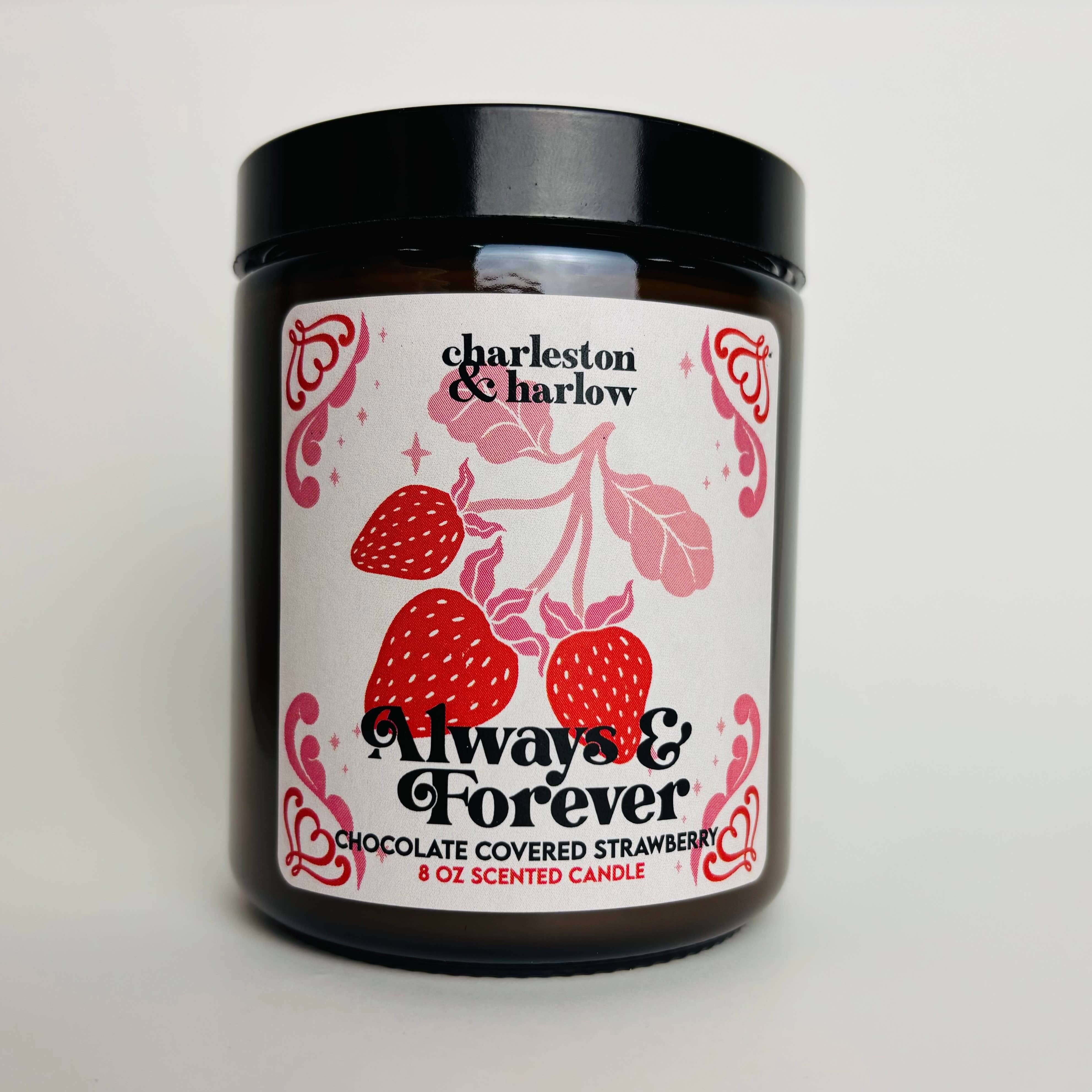 Always and Forever Chocolate Strawberry candle Made in Canada