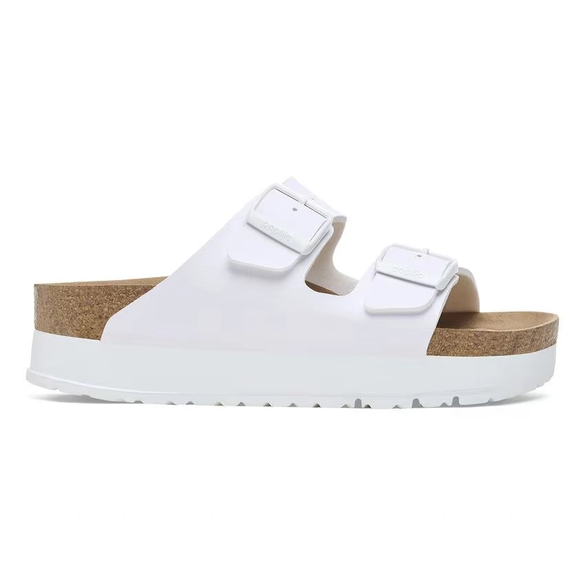 Birkenstock Women Papillio Flex White Platform sandals Pair