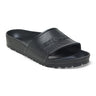 Birkenstock Barbados Essentials EVA slide sandals in black, lightweight and water-friendly, featuring a contoured footbed.