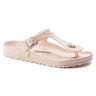 Birkenstock Gizeh Essentials EVA sandal in light rose color, lightweight, waterproof and skin-friendly design.