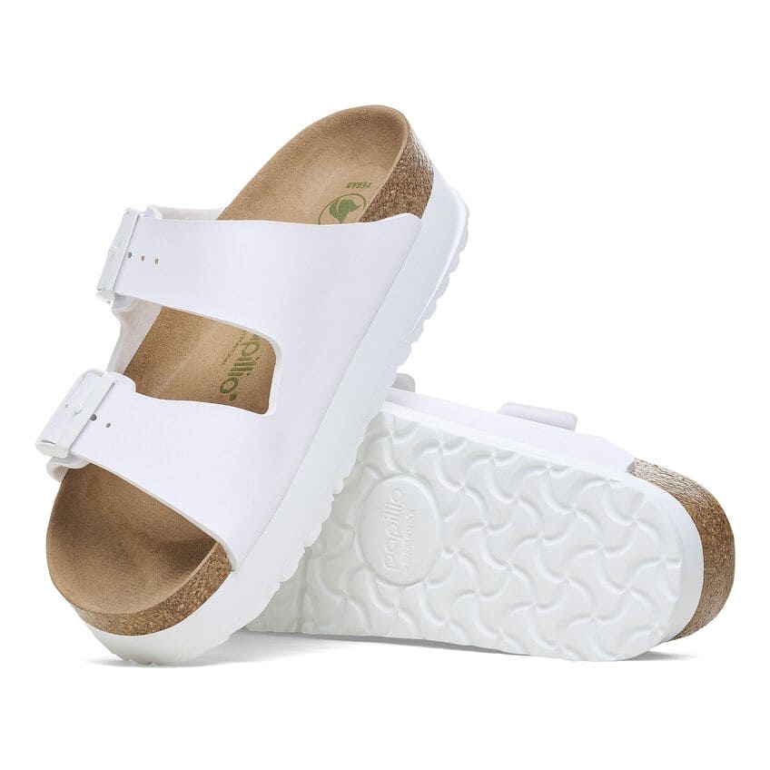 Birkenstock Women Papillio Flex White Platform sandals Pair