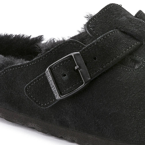 Birkenstock_shoes_Birkenstock_Boston_Shearling_Suede_Leather_Black buckle
