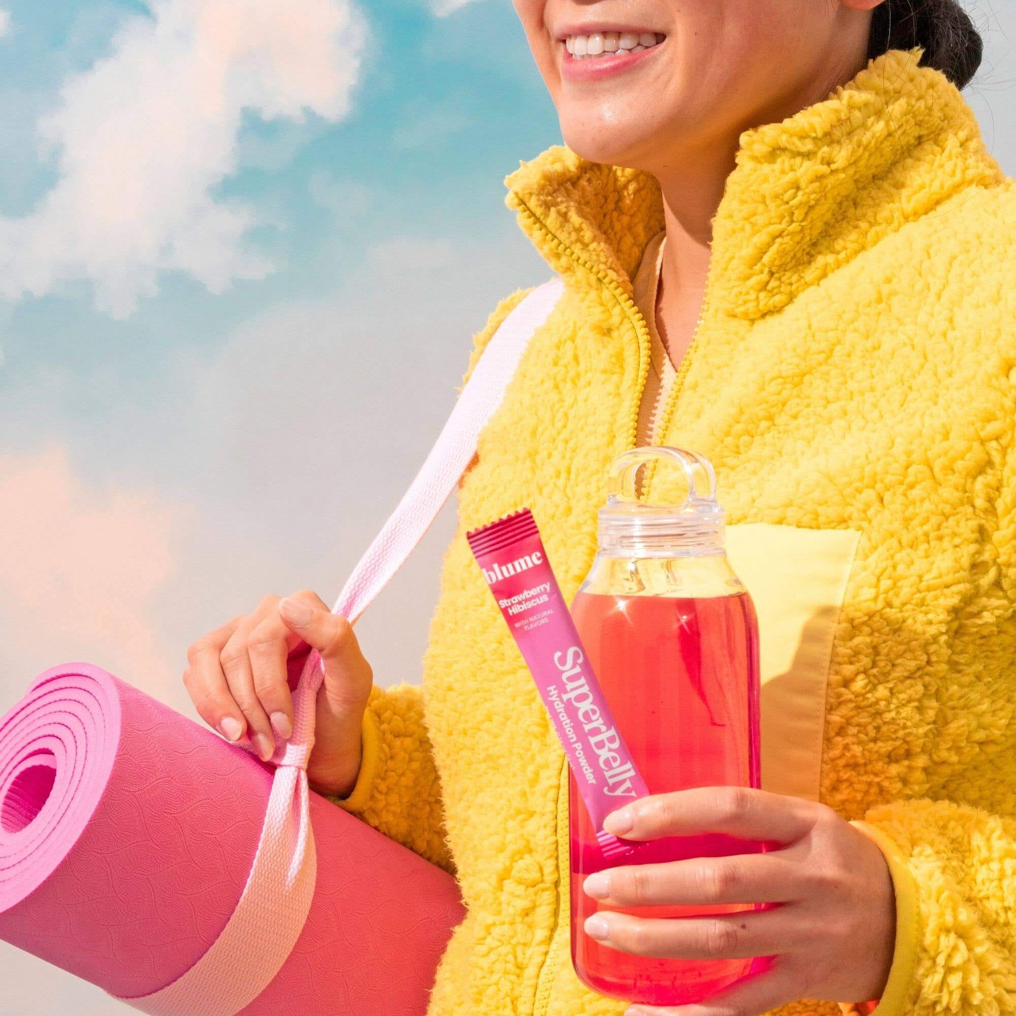 Blume Superbelly Gut Healthy Strawberry Hibiscus ifestlye