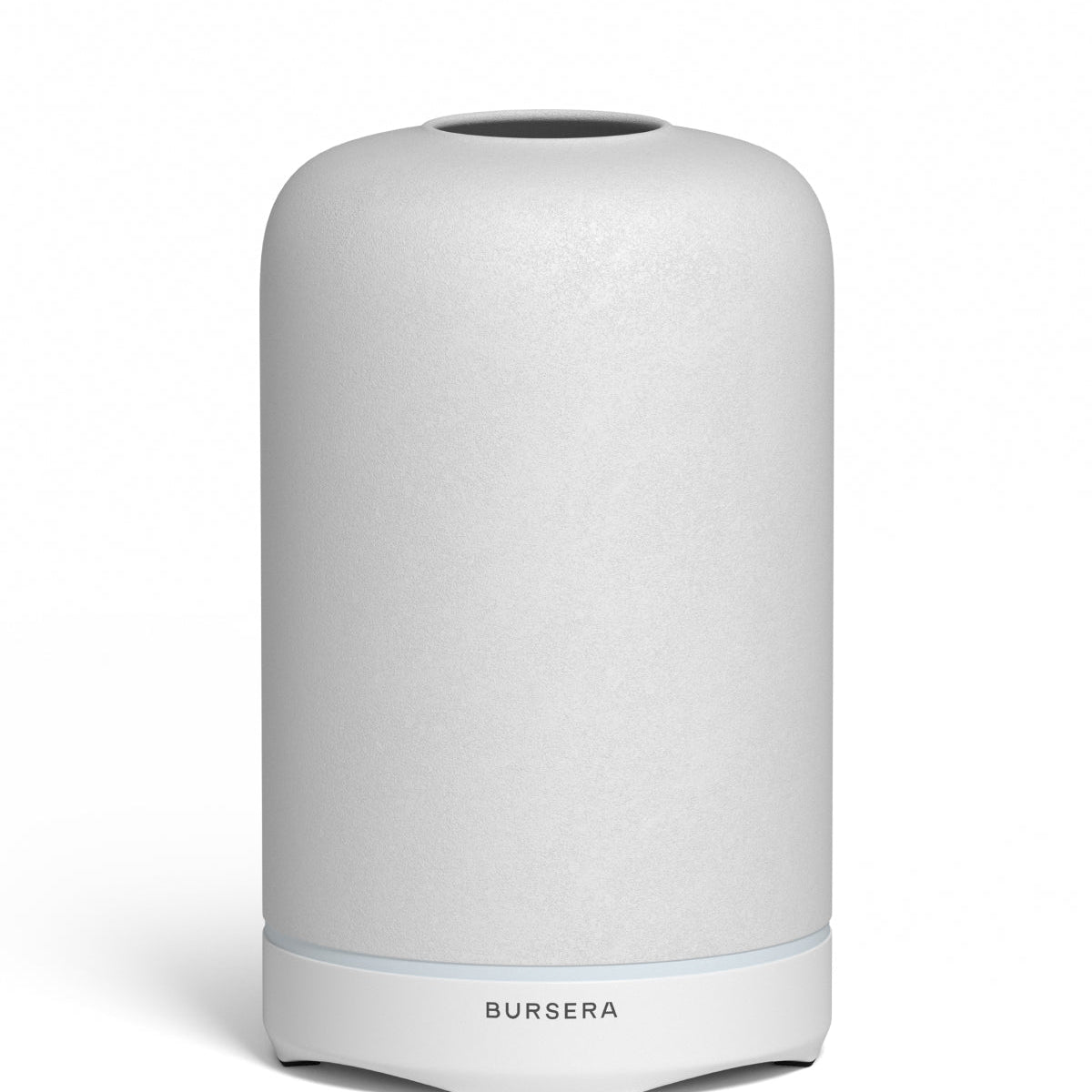 White cylindrical device with 'Burgera' branding on a white background