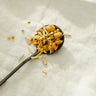 Bush Berry Organic Golden Tonic loose leaf tea Turmeric ginger cinnamon herbal tea loose spoon