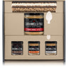 Caramels FAA caramel gift set with jars and a box on a white background