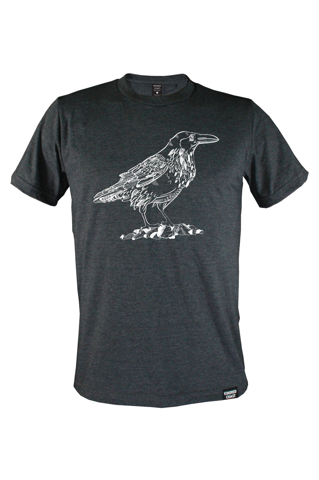 Kindred Coast - RAVEN - Unisex Eco Tee grey front 2