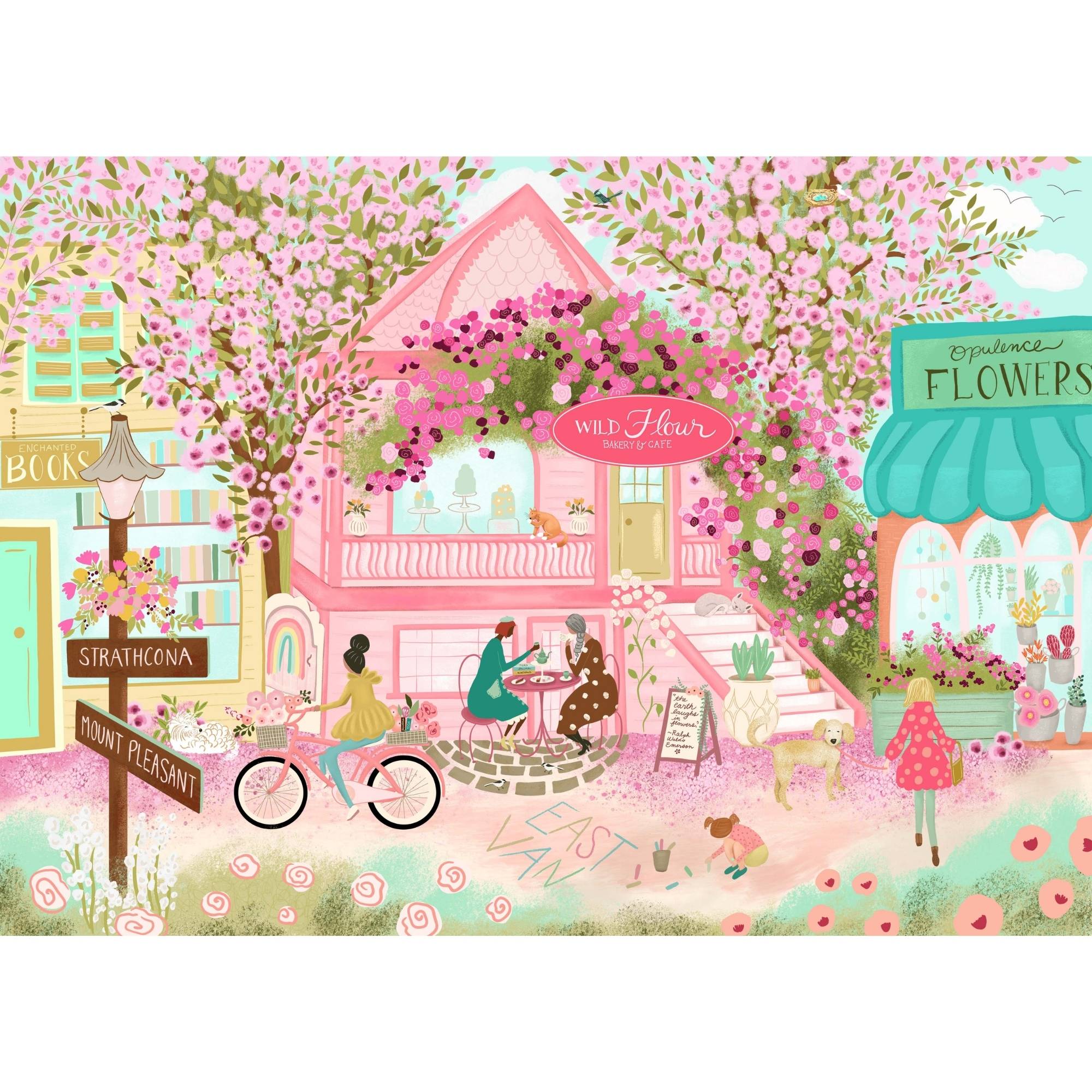Villager Puzzles City in Bloom – Product Features – Matte Finish, Recycled Board, Magnetic Box
