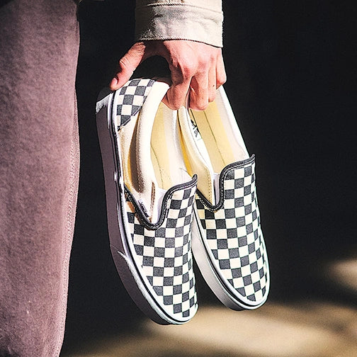 VANS Apparel & Accessories Vans Classic Slip On Black and White Checkerboard