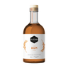 Bottle of 0% Clever Rum on a white background