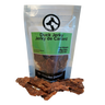 Package of Duck Jerky with visible jerky pieces on a white background
