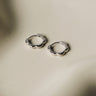 Hoop Earrings – Colia, Scalloped .925 Sterling Silver | HoraceJewelry