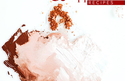 Book cover with paint splashes and text about natural paint and art supplies recipes.