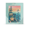 Villager puzzle box with a scenic illustration of a campsite.