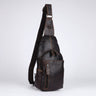 Greenwood Leather Crossbody Chest Bag | Boutique of Leathers black front