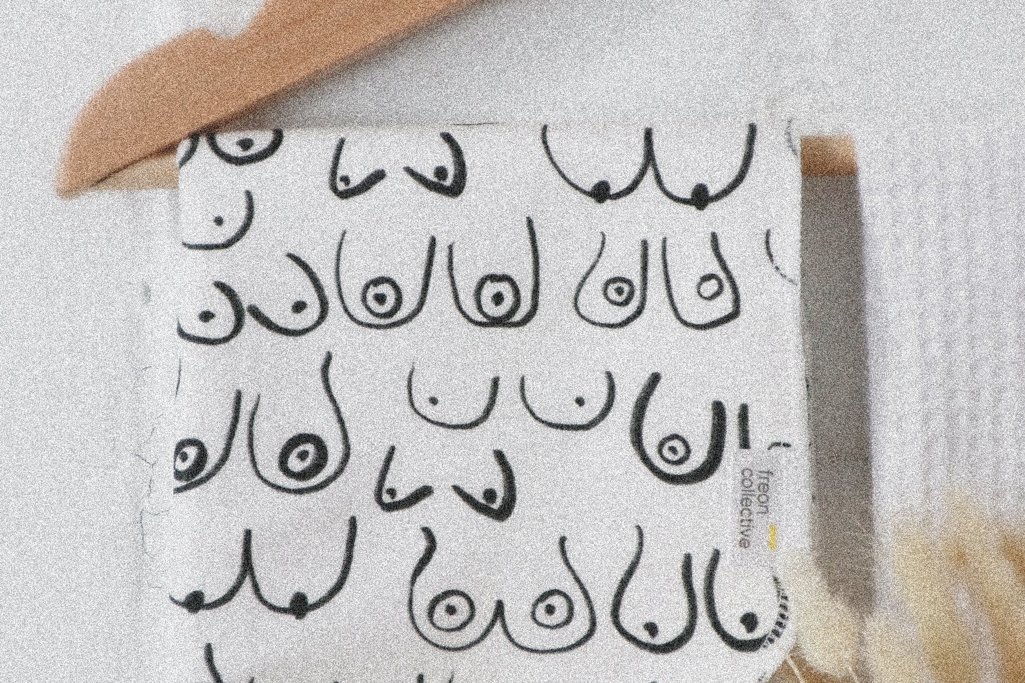 Black and white resuable cotton facecloths by Freon Collective 2