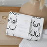 Black and white resuable cotton facecloths by Freon Collective