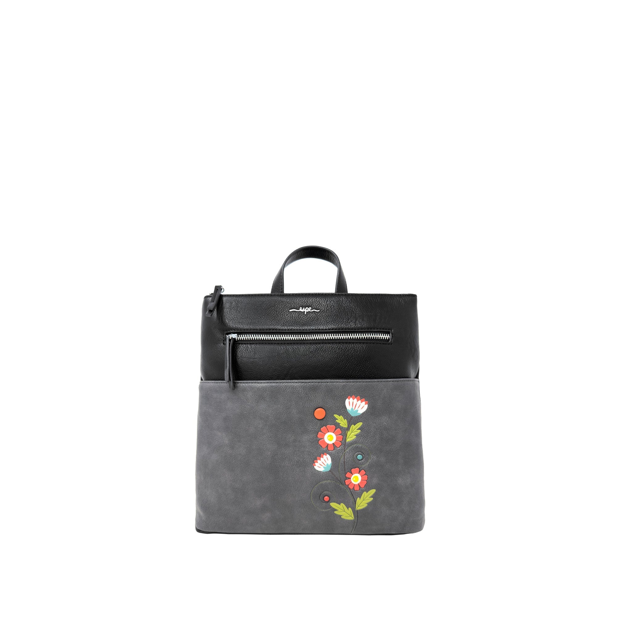 Espe Vegan Corp black and grey convertable backpack