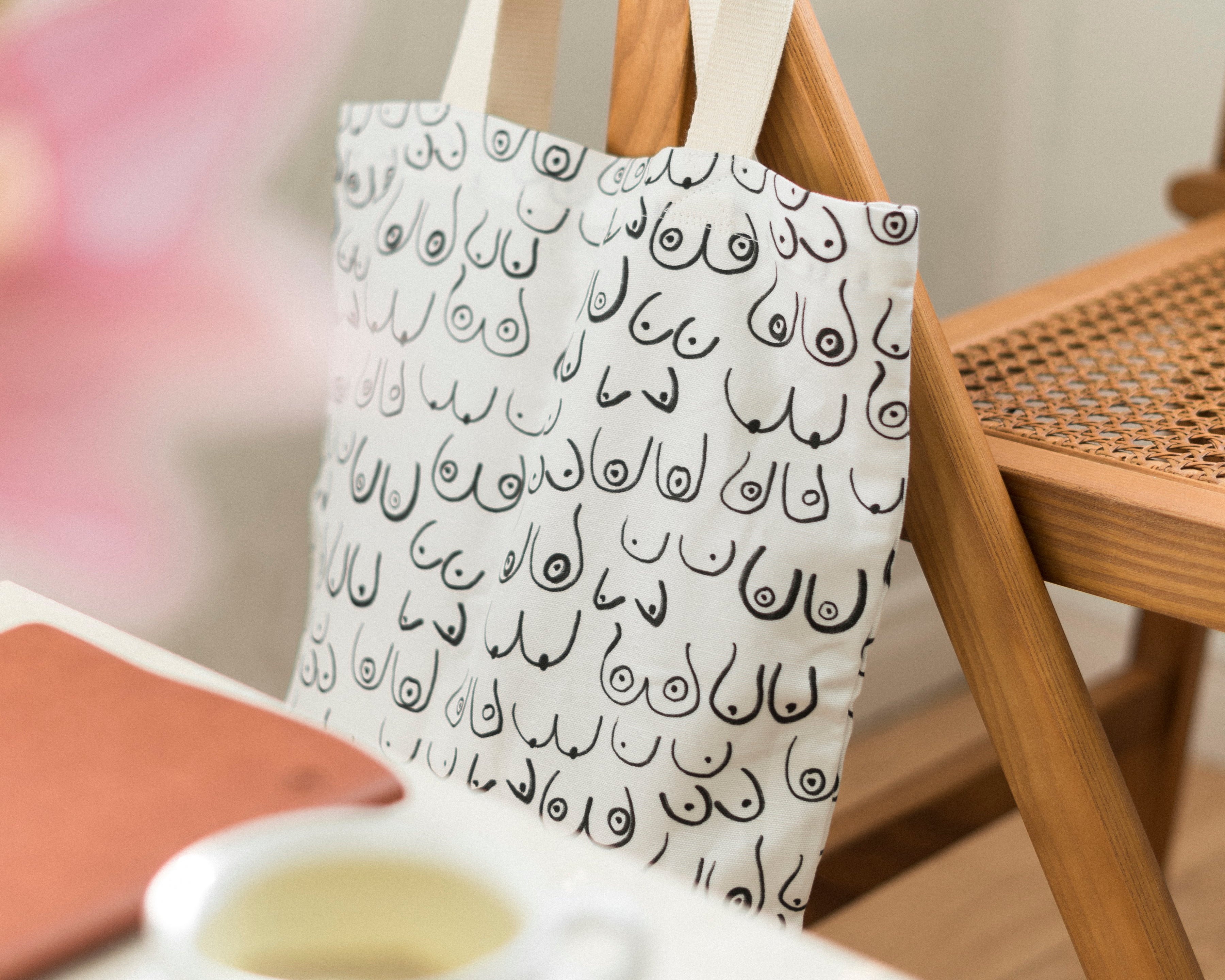 Woman Series Linen and Cotton Canvas Tote Bag Handmade in Toronto by Freon Collective