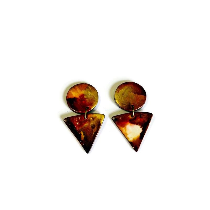 Handmade Autumn Leaf Charm earrings Handmade Sassy Sacha Jewelry