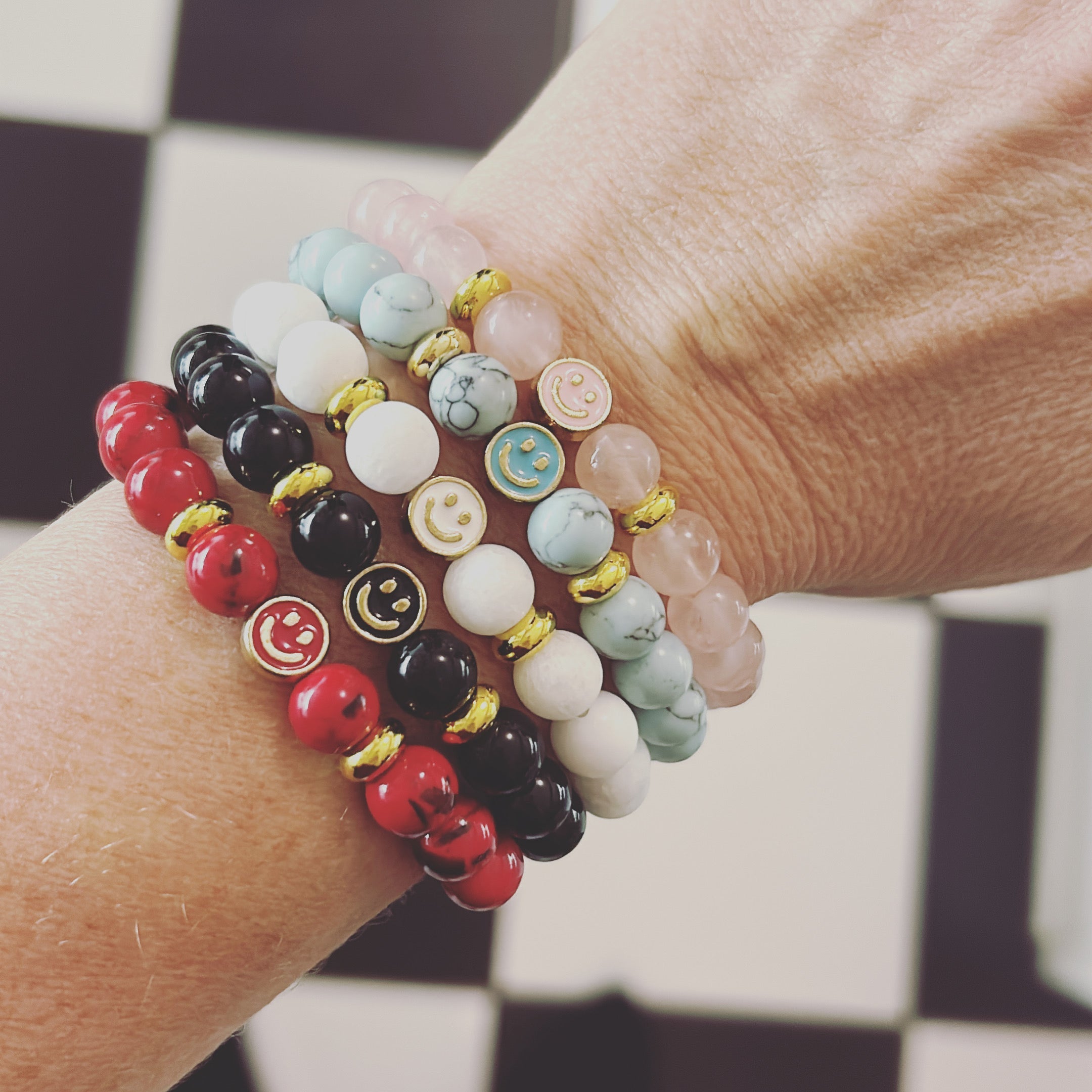 Multicolored beaded bracelet by Six N Stone