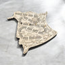 Cribbage Board – New Brunswick Map, 3-Player with Engraved Cities | Creations by Alfie