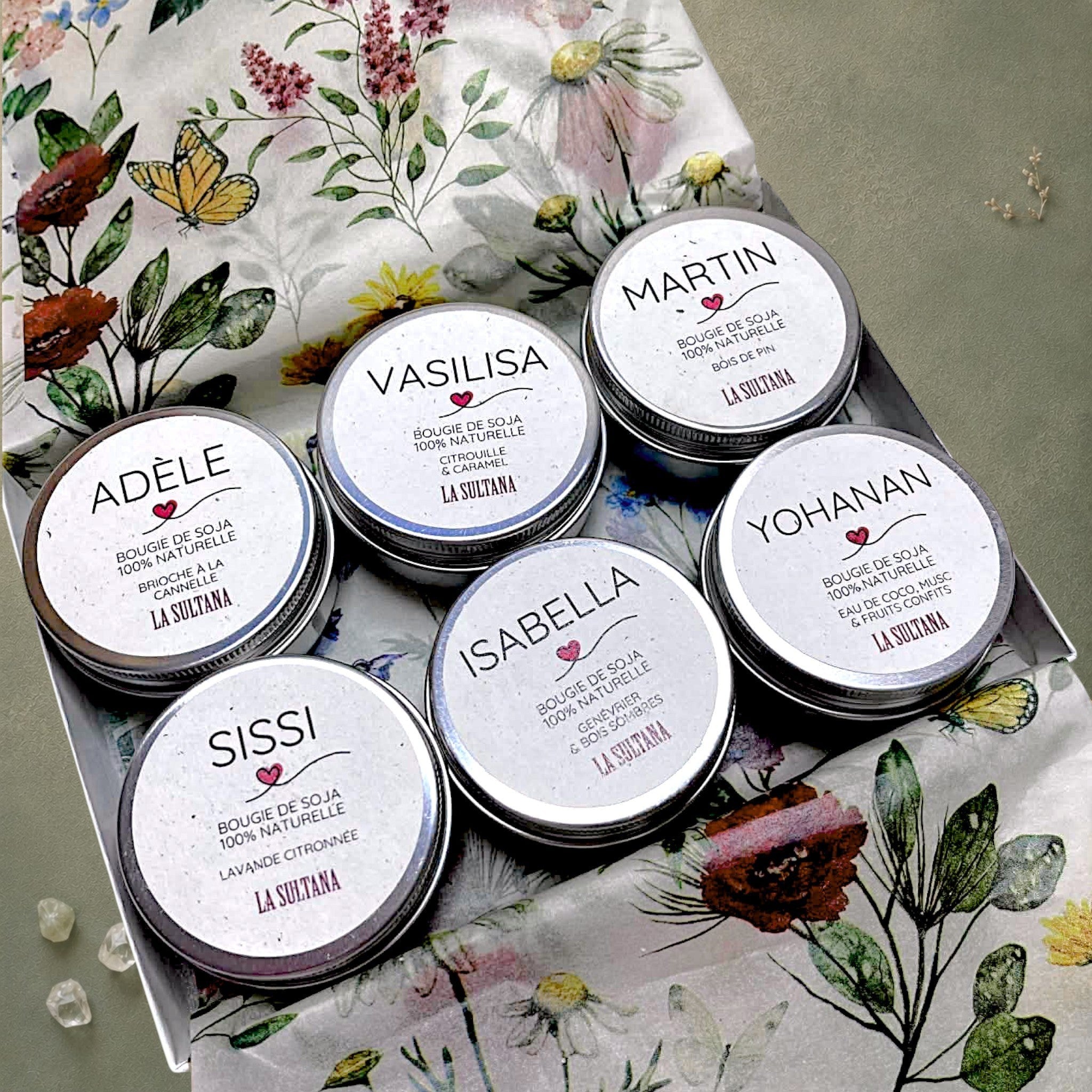 LUZ Mini Candle Gift Set – 6 Soy Candles | La Sultana Savonnerie