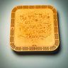 Creations by Alfie square wooden cribbage board with engraved memories quote lid – 10-inch.